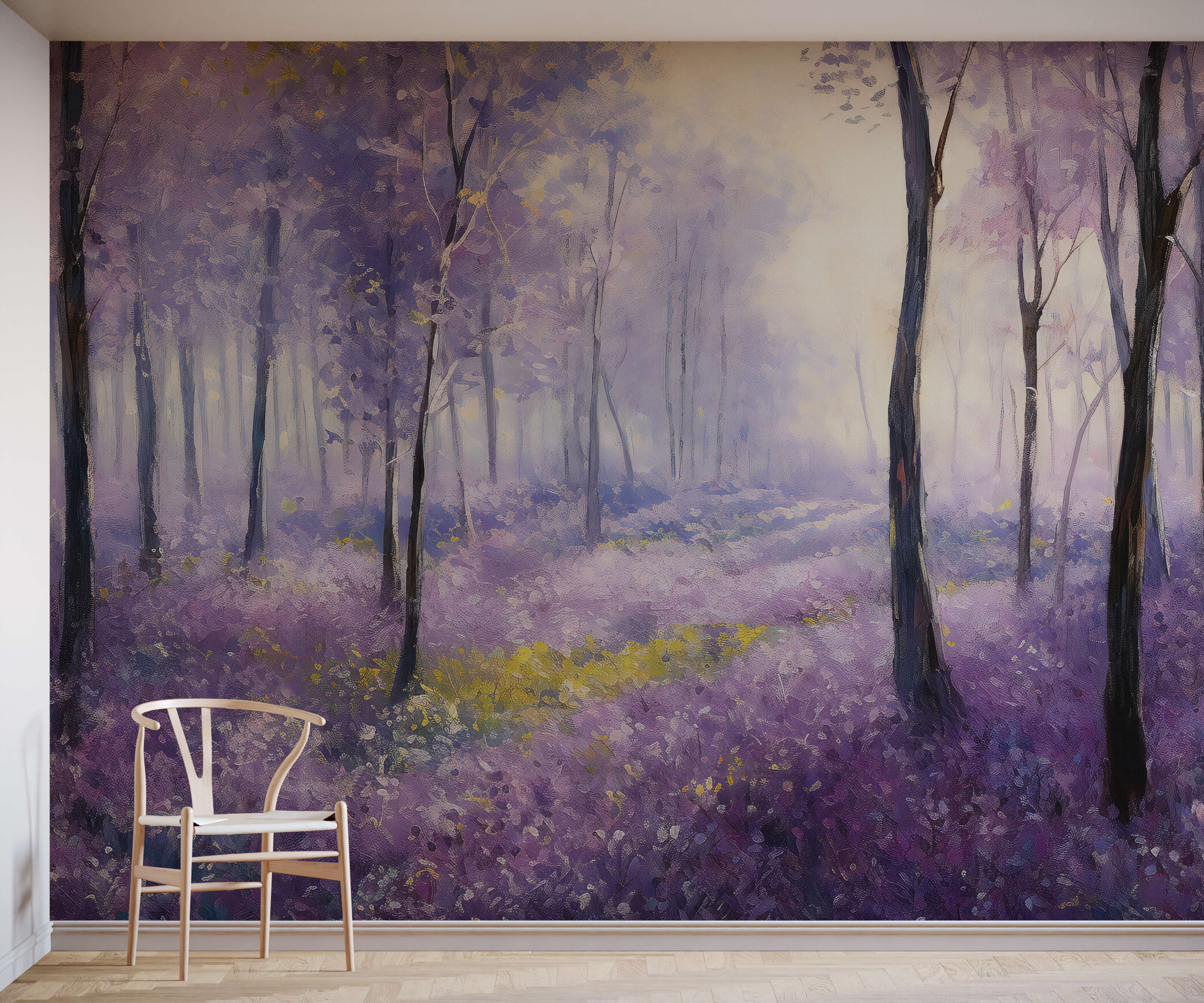 Purple Forest Wallpaper Mural – Bobbi Beck