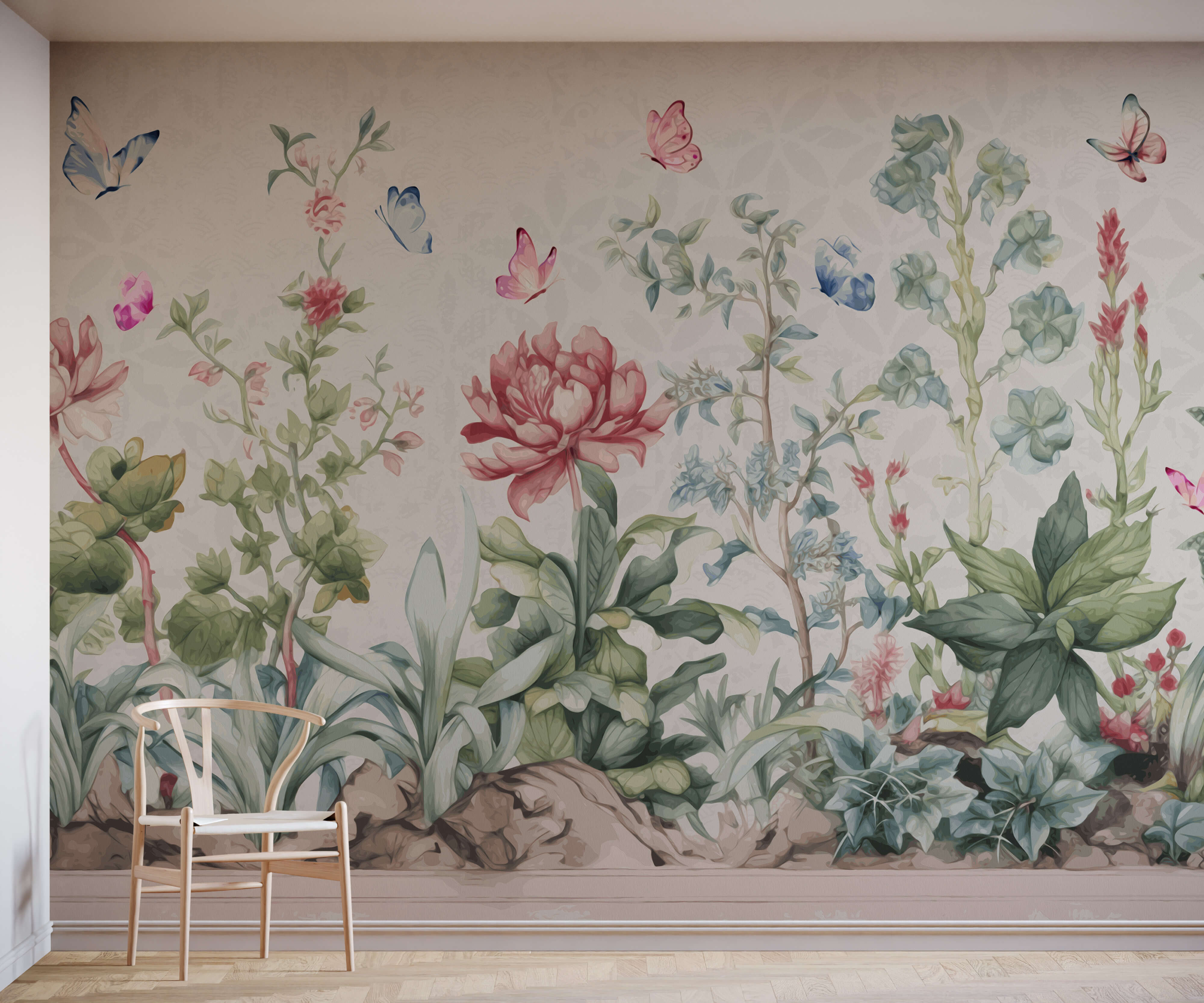 Watercolour Butterfly Wallpaper Mural Bobbi Beck