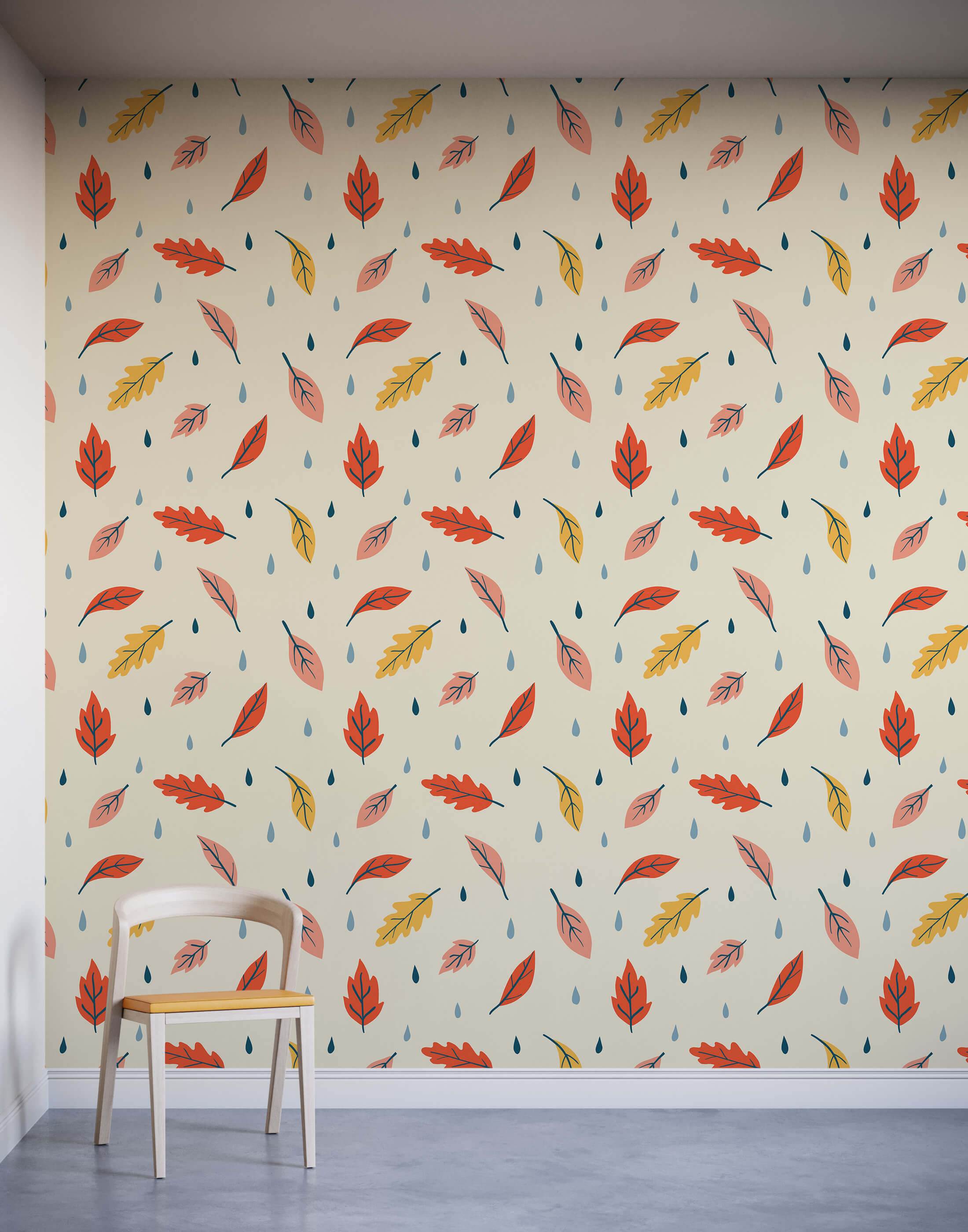 Children's Leaf Wallpaper Bobbi Beck