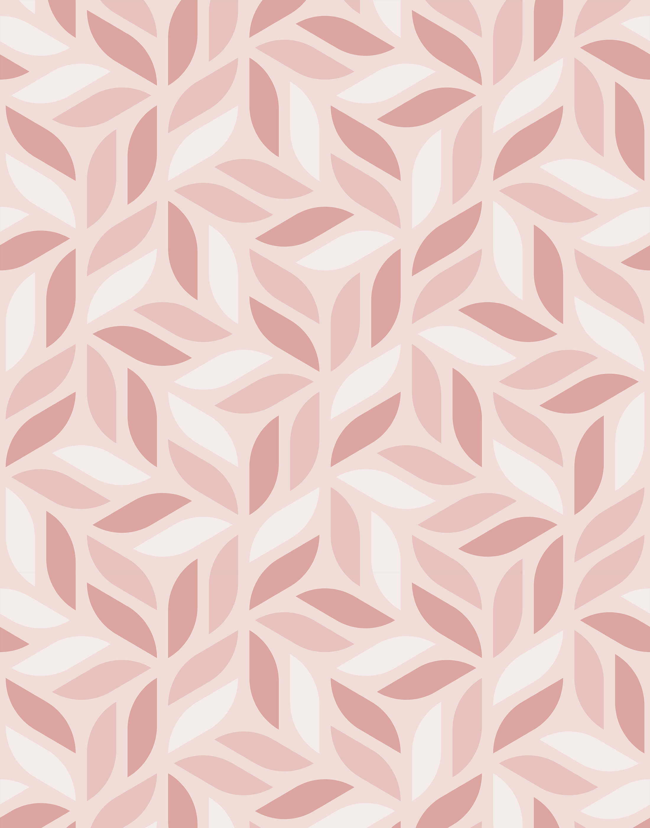 Geometric Leaf Pattern Wallpaper Bobbi Beck