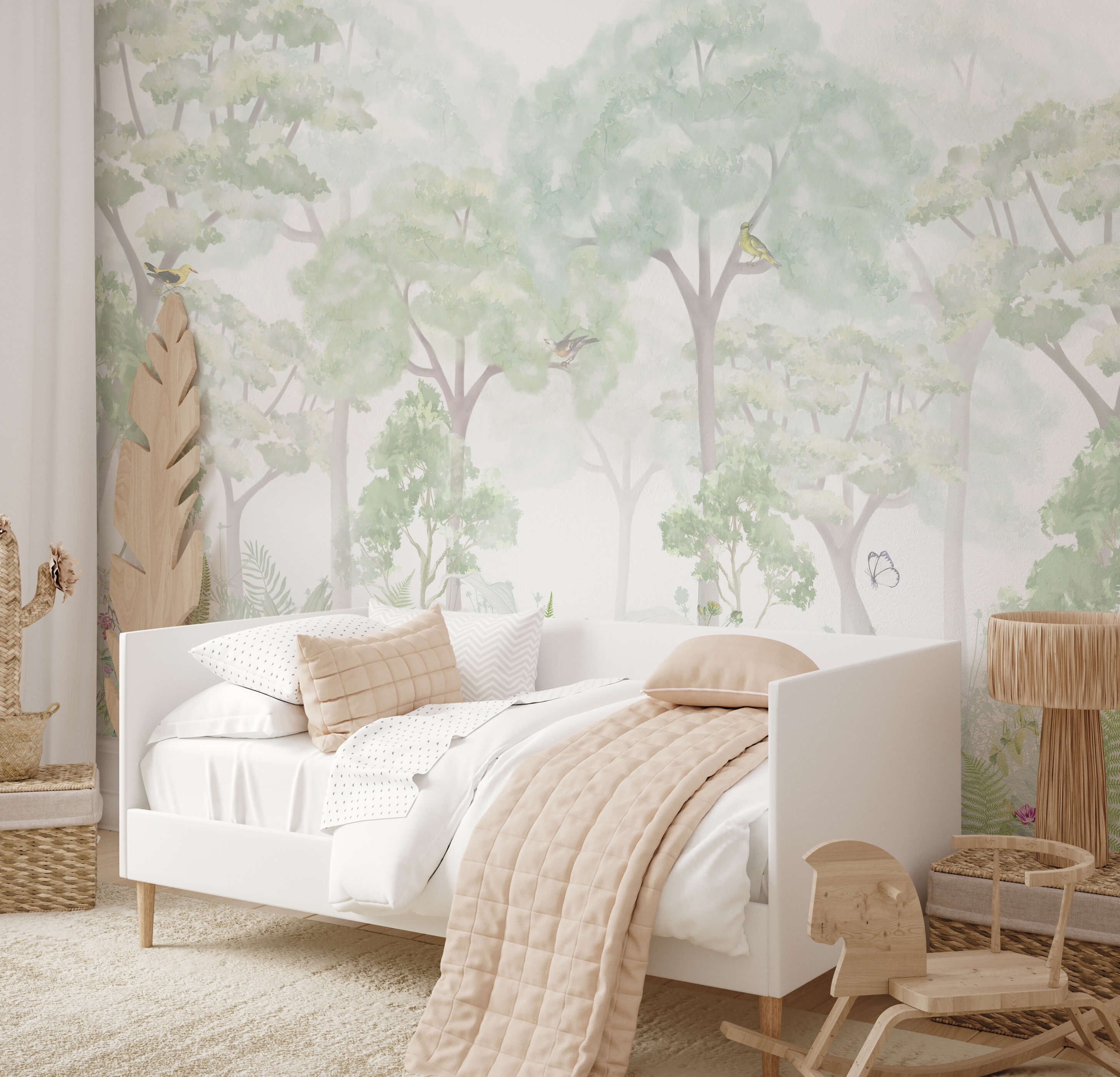 Watercolour Woodland Wallpaper Mural – Bobbi Beck