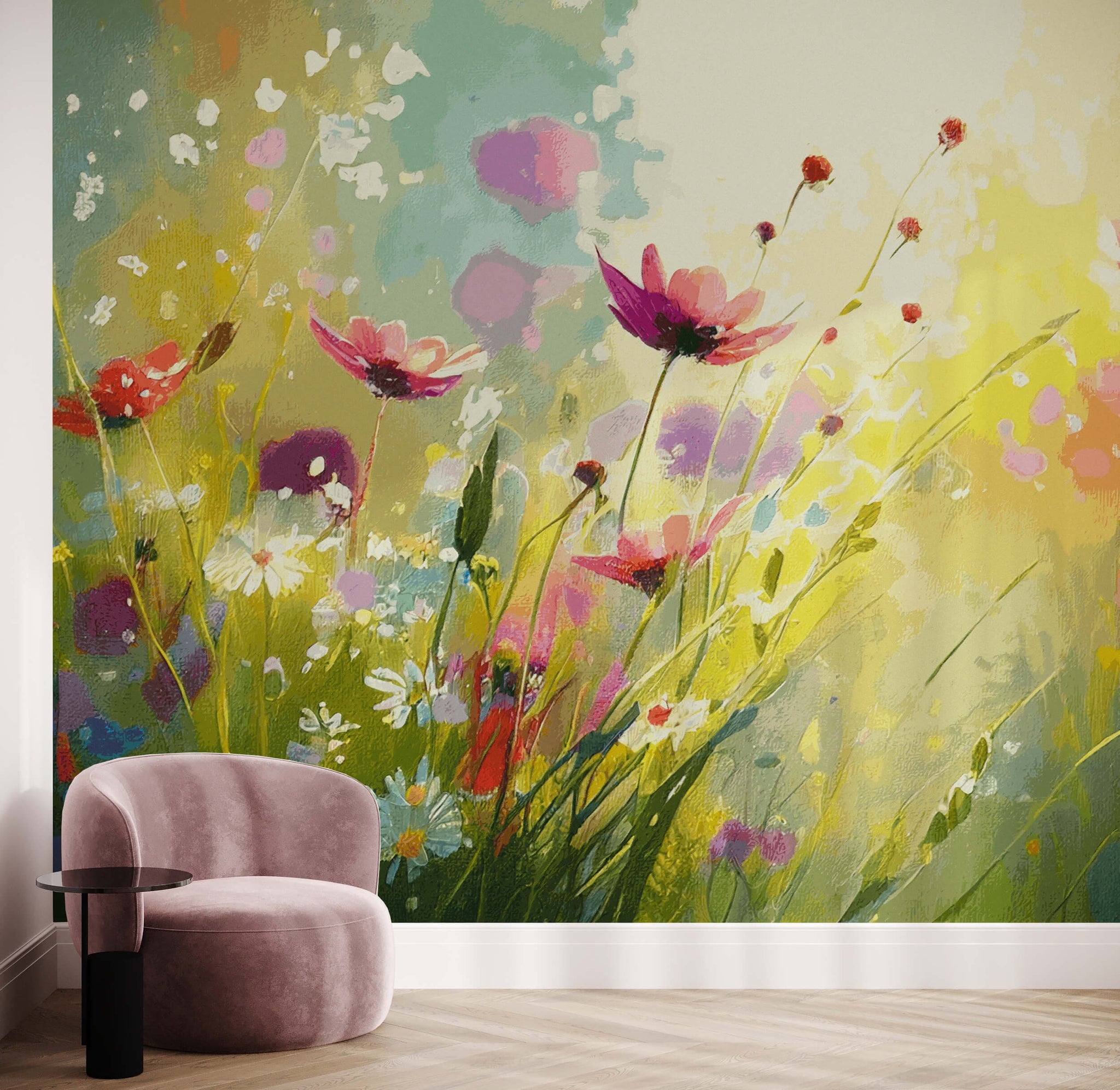 Wildflower Meadow Wallpaper Mural – Bobbi Beck